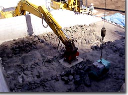 Fuji River rough gravel concrete construction method