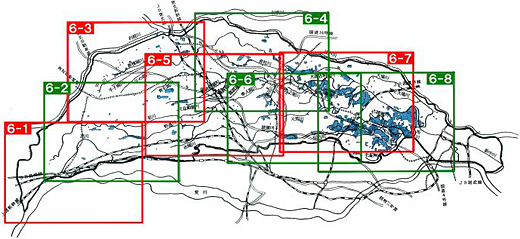 昭和61年8月台風10号浸水実績区域図