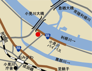 小見川出張所の地図