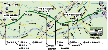 外環千葉県区間の地図
