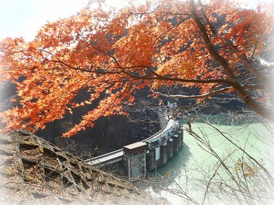秋を感じる川治ダム１