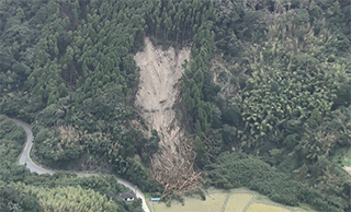 防災ヘリコプター「あおぞら号」による千葉県内の被災状況