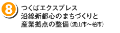 （８）つくばエクスプレス沿線新都心のまちづくりと産業拠点の整備