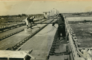 床版コンクリート施工