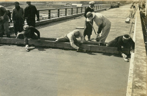 舗装コンクリート施工