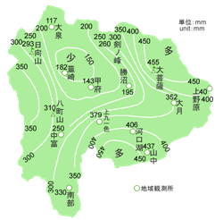 Typhoon No.10 Rainfall Distribution(7.30-8.2, 1982)