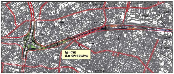 東名ジャンクション（仮称）周辺地域の計画概念図