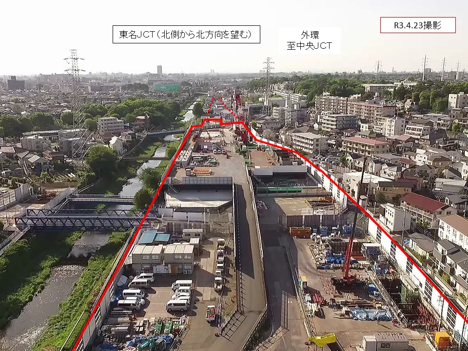 東名北から北方向_2021年04月