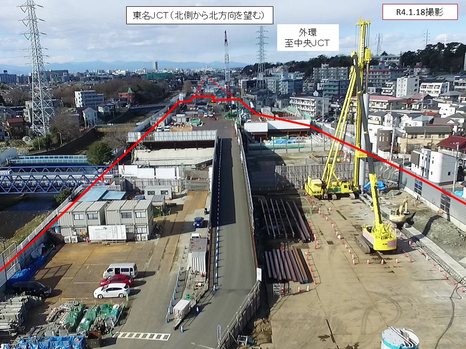 東名北から北方向_2022年01月
