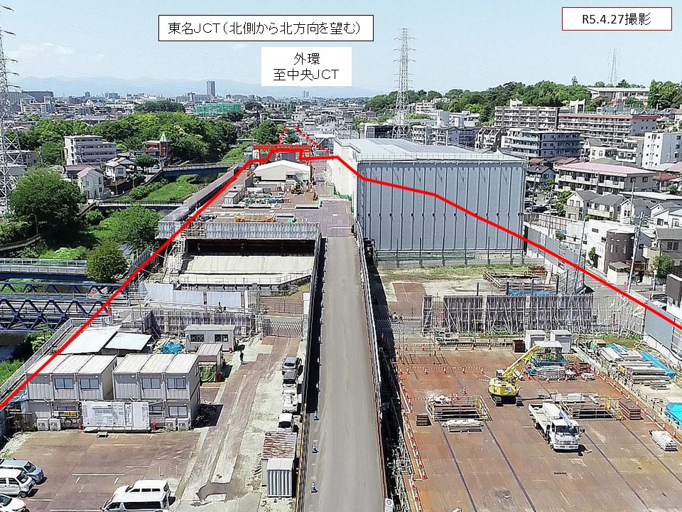 東名北から北方向_2023年04月