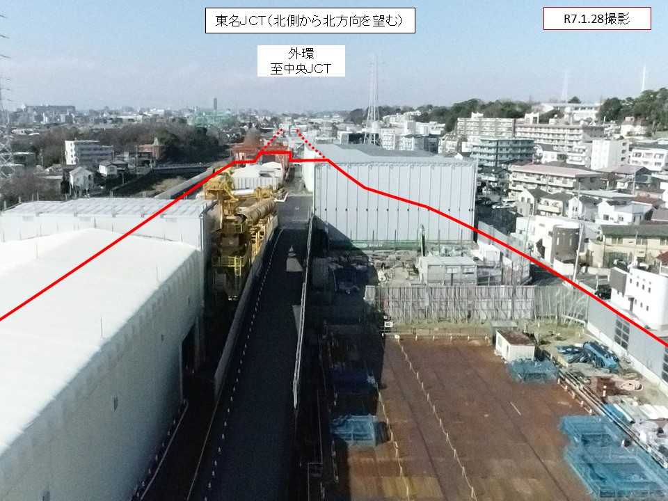 東名北から北方向_2025年01月
