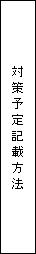 対策予定記載方法