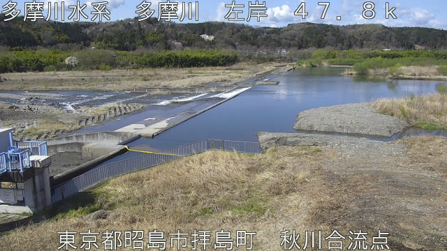 秋川合流点 現在の写真