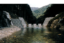 (10) 三依第一砂防堰堤（藤原町・男鹿川）