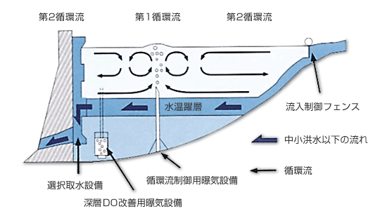 ダム湖の水質改善の例