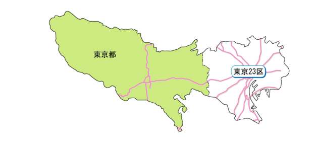 東京都拡大図