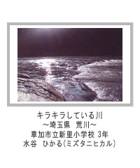 キラキラしている川　水谷　ひかる（ミズタニヒカル）