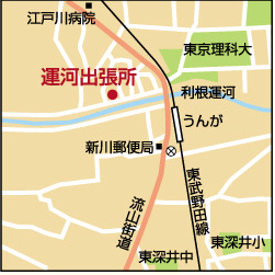 利根運河交流館案内図