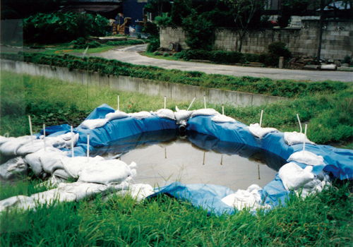 堤防基盤漏水