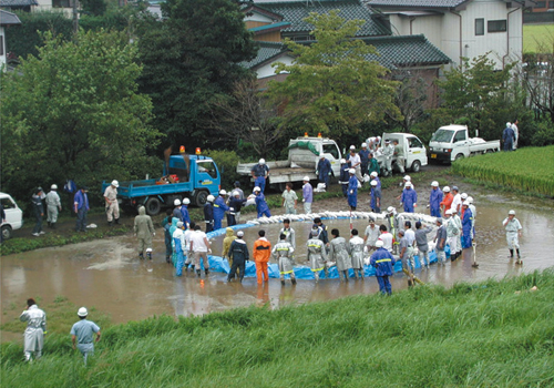 堤防基盤漏水