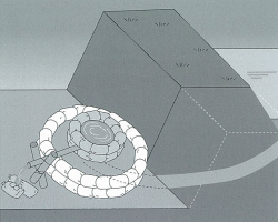 工法図　釜段工