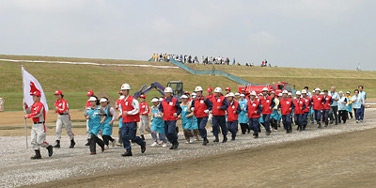 第57回利根川水系連合水防演習の様子