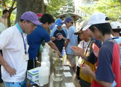 水質調査（松戸神社）