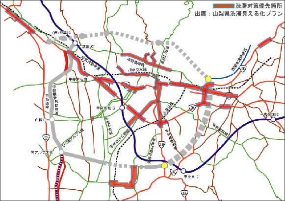 渋滞対策優先箇所