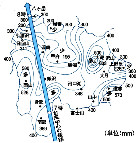 図-2.1　降水量分布図