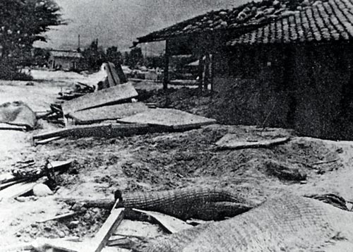 柳沢地区　いたるところ土砂とゴミの山