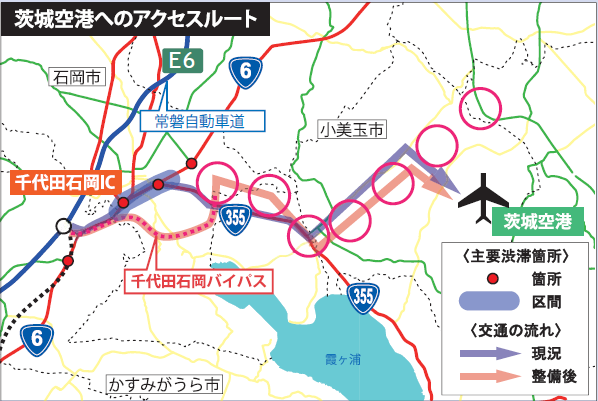 茨城空港へのアクセスルート