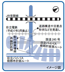 鮎川停車場線 再検討の結果