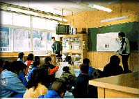 大滝小学校への出前講座(2003.3.5)