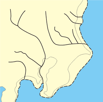 約2万年前の霞ヶ浦（イメージ）