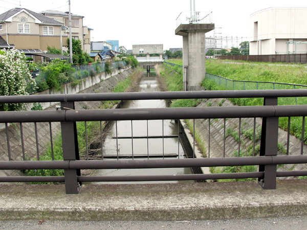 西浦橋（最下流地点）（越谷市蒲生）