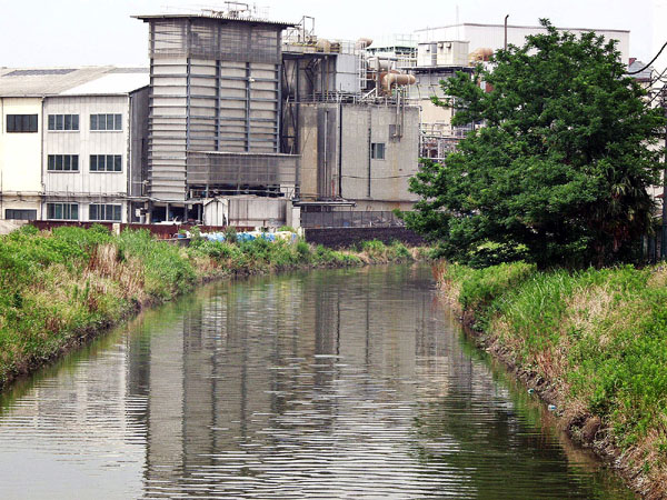 綾瀬川合流点前（八条大橋・草加市）