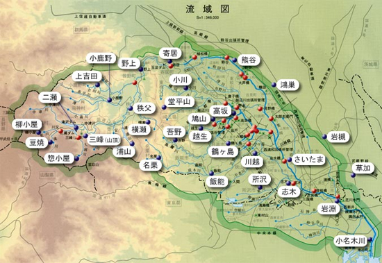 雨量観測所位置図