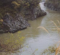 銚子の口の現状（富士宮市瀬戸島）