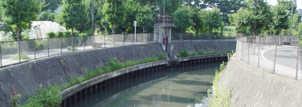 辰井川　上町境橋