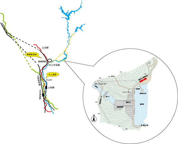 藤原ダム管理支所 地図