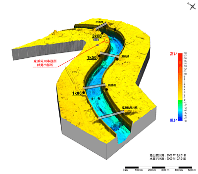 鳥瞰図（1.0km～2.0km）