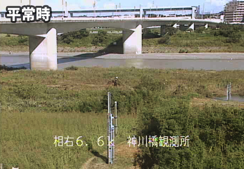 神川橋水位観測所付近の平常時