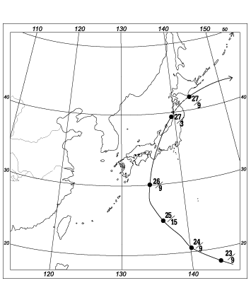 台風の進路