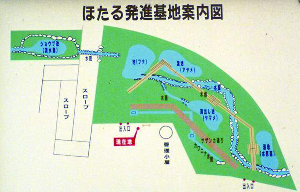 滑川床固群のホタル水路