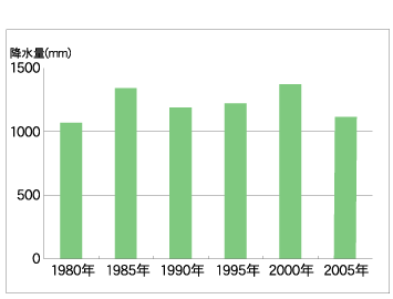 年降水量の推移