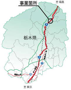 大原間歩道整備 位置図