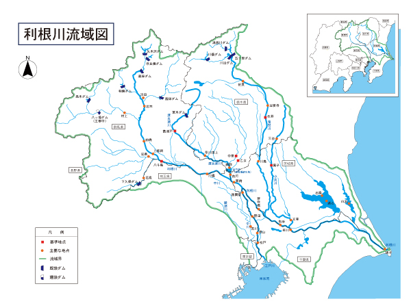 利根川流域図