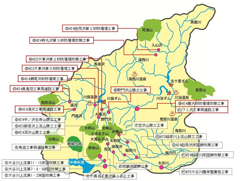 砂防工事マップ