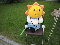 「はれるん」も会場を見守っていました