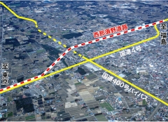 那須塩原市 西三島交差点付近